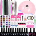 Kit de herramientas para uñas para principiantes Lámpara de uñas para el hogar Pulidor de esmalte de uñas